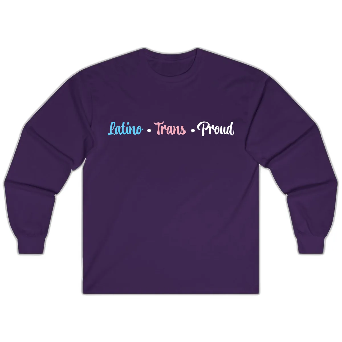Latino Trans Proud Long Sleeve in Purple