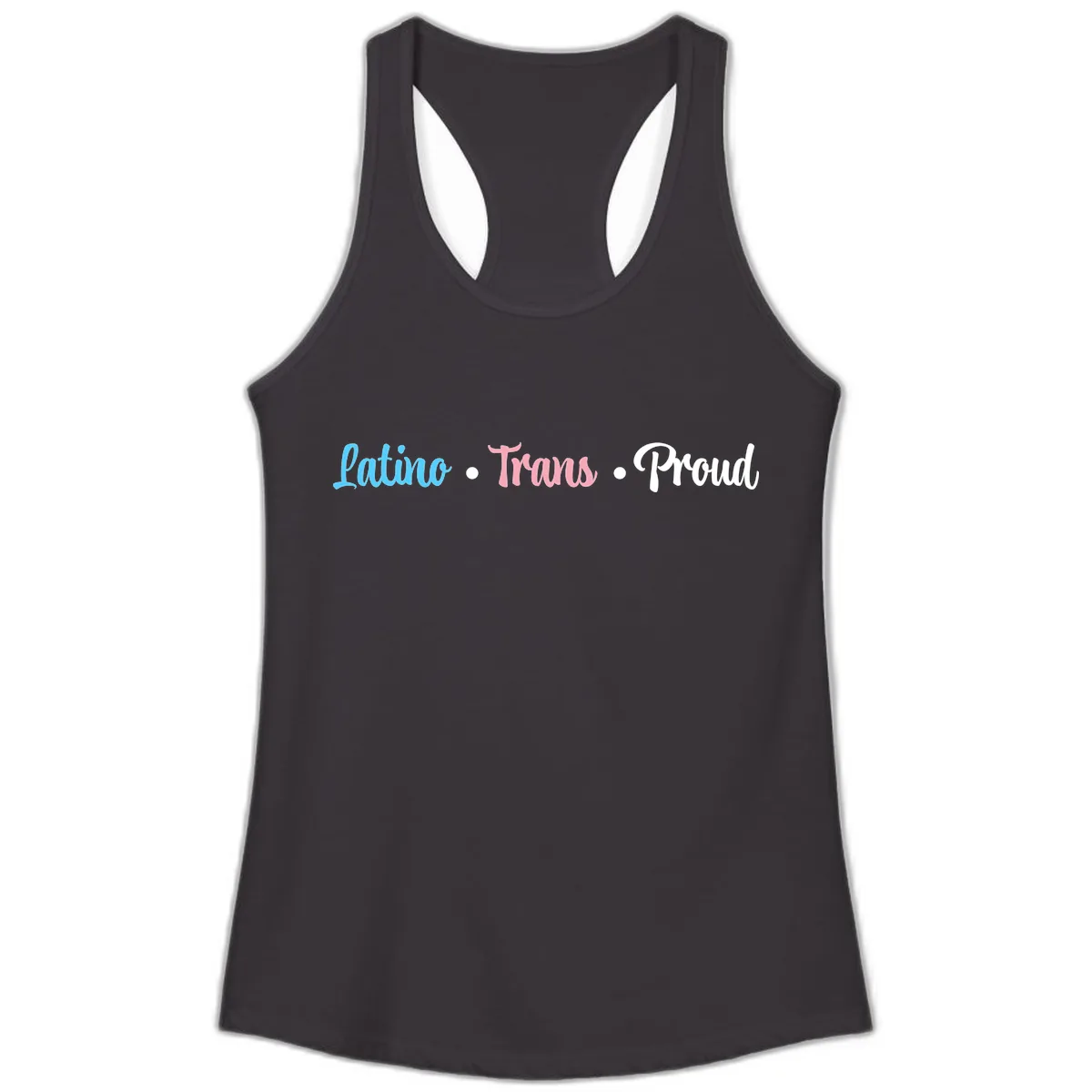 Latino Trans Proud Ladies Tank in Black