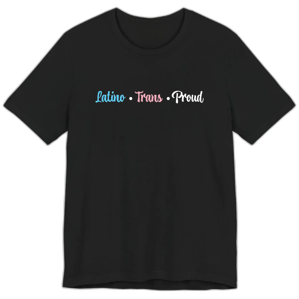 Latino Trans Proud Premium T-Shirt in Black