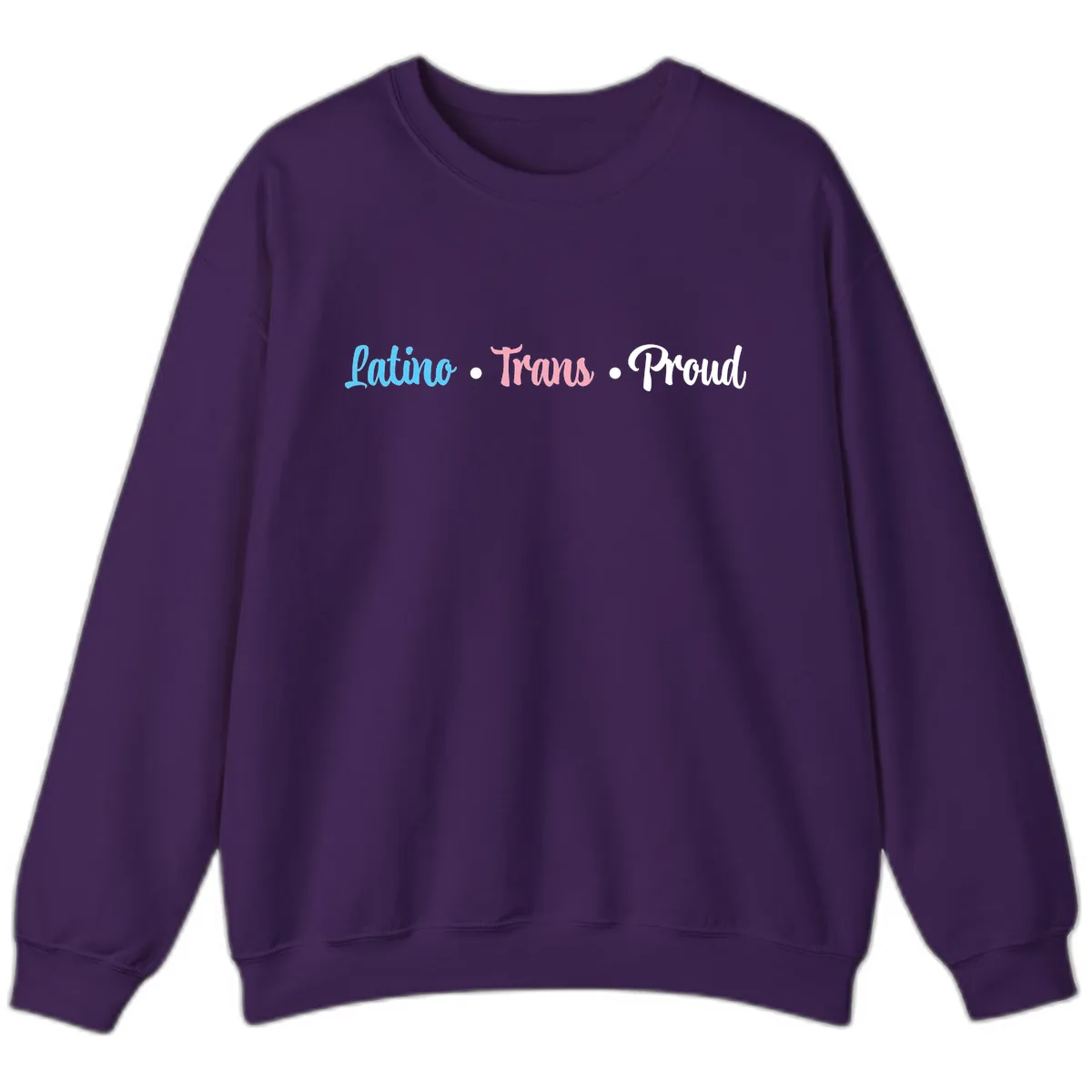 Latino Trans Proud Sweatshirt in Purple