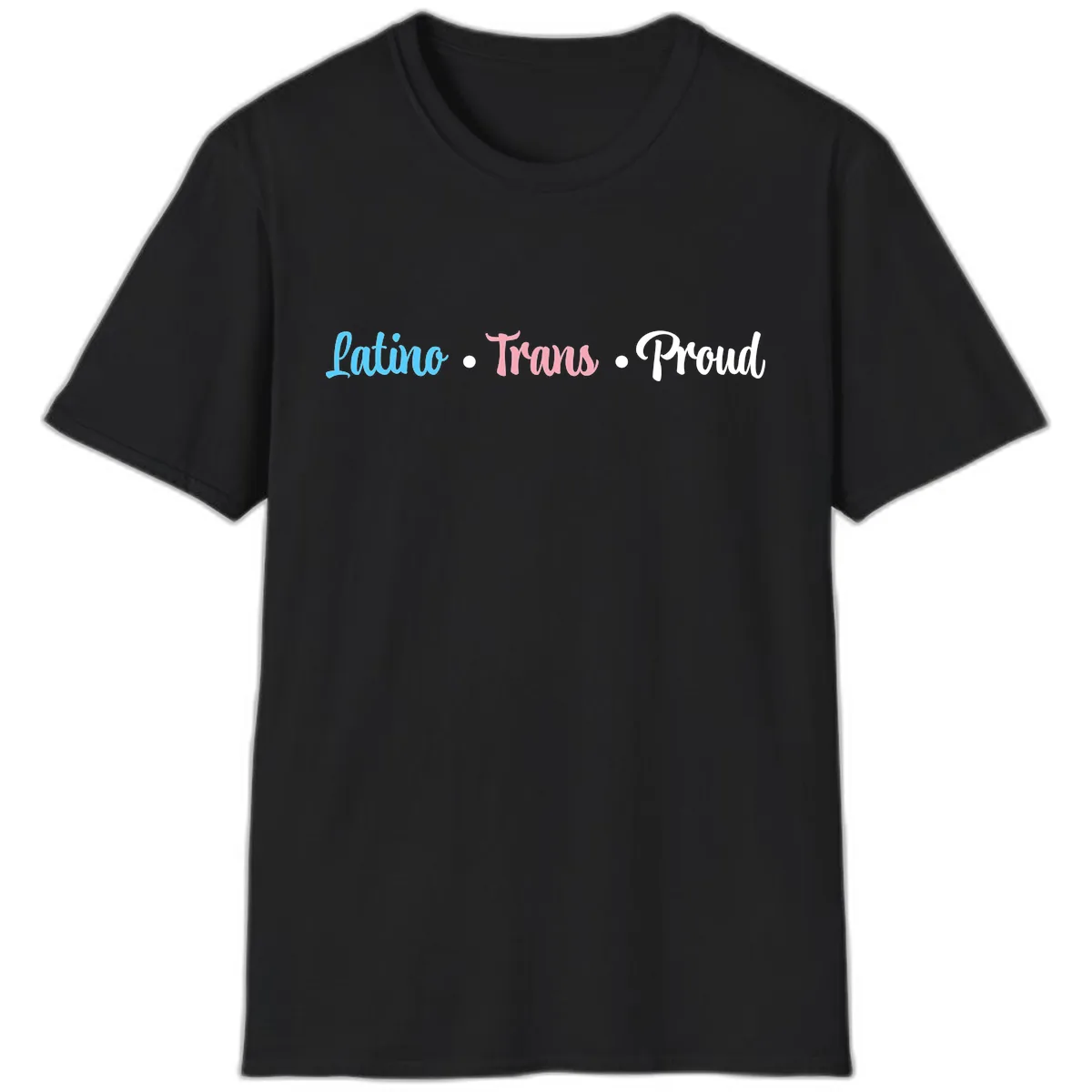 Latino Trans Proud T-Shirt in Black