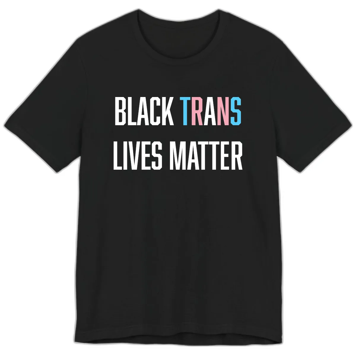Black Trans Lives Matter Premium T-Shirt in Black