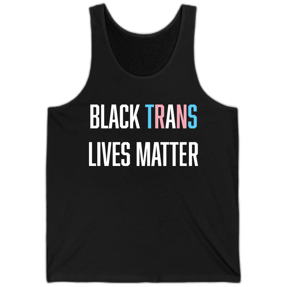 Black Trans Lives Matter Tank in Black