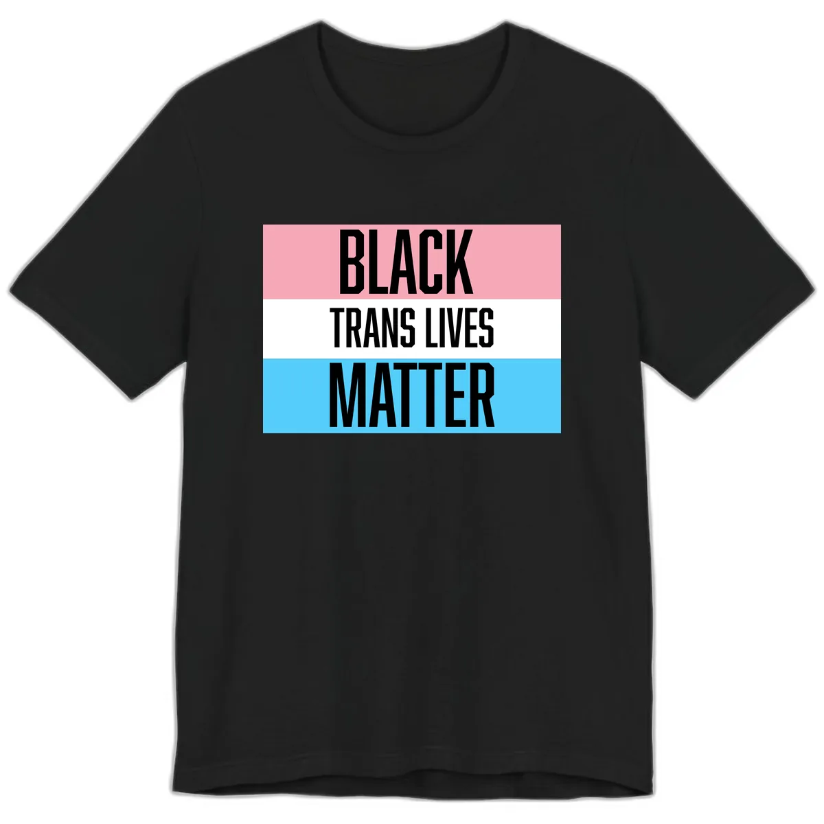 Black Trans Lives Matter Premium T-Shirt in Black