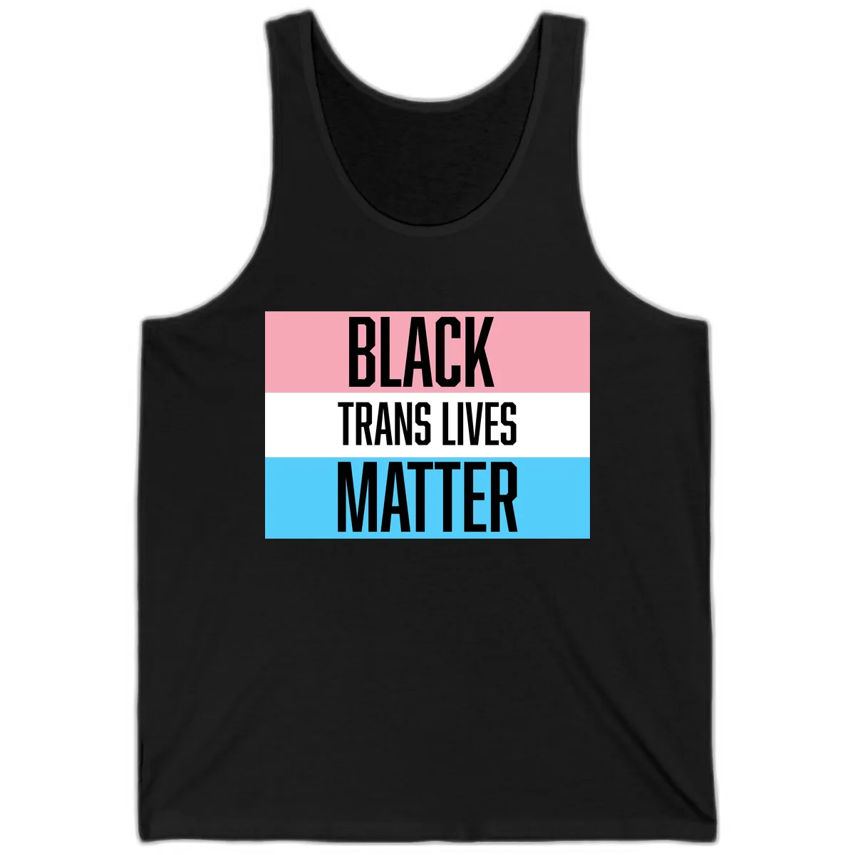 Black Trans Lives Matter Tank in Black
