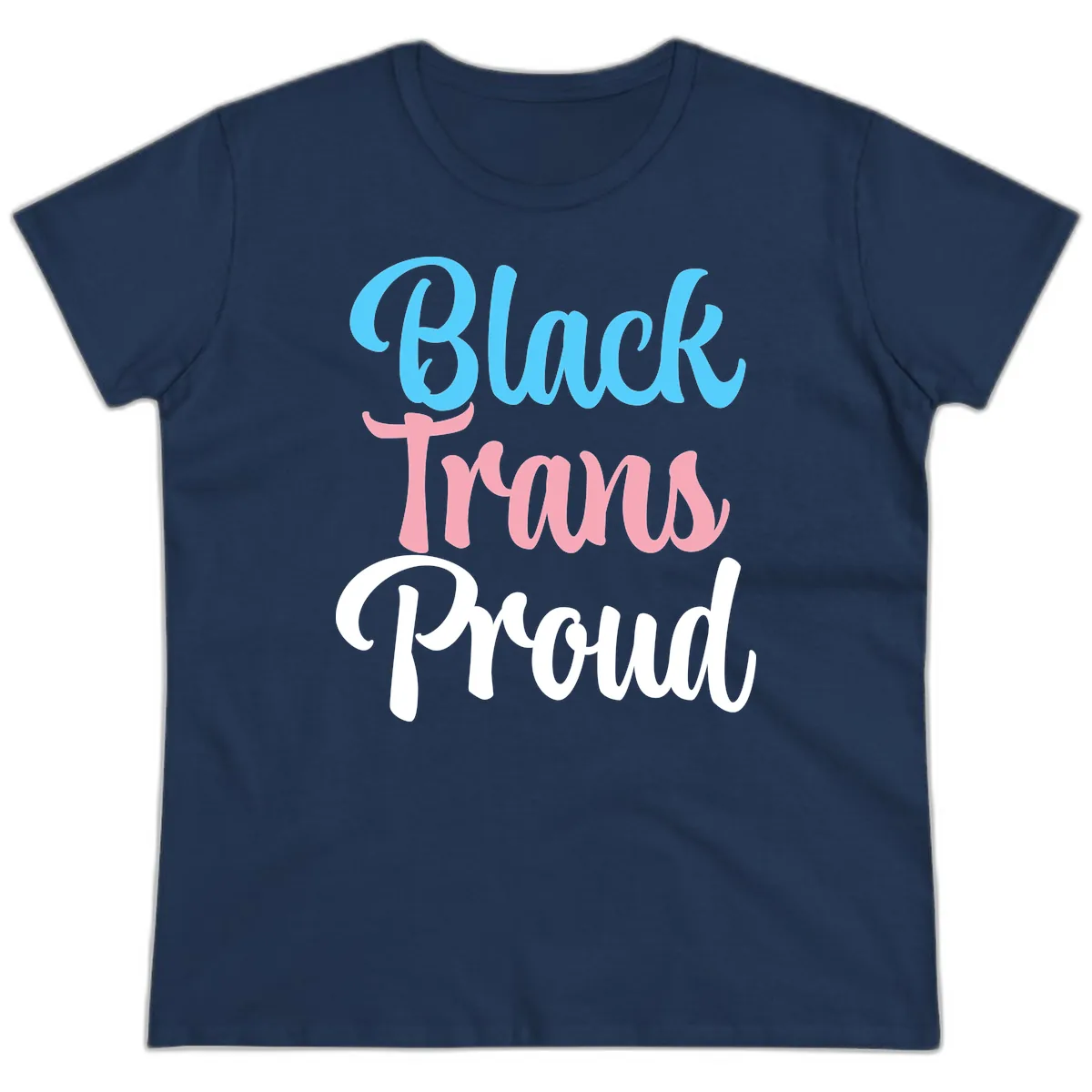 Block Tram Squad Ladies Tee in Navy