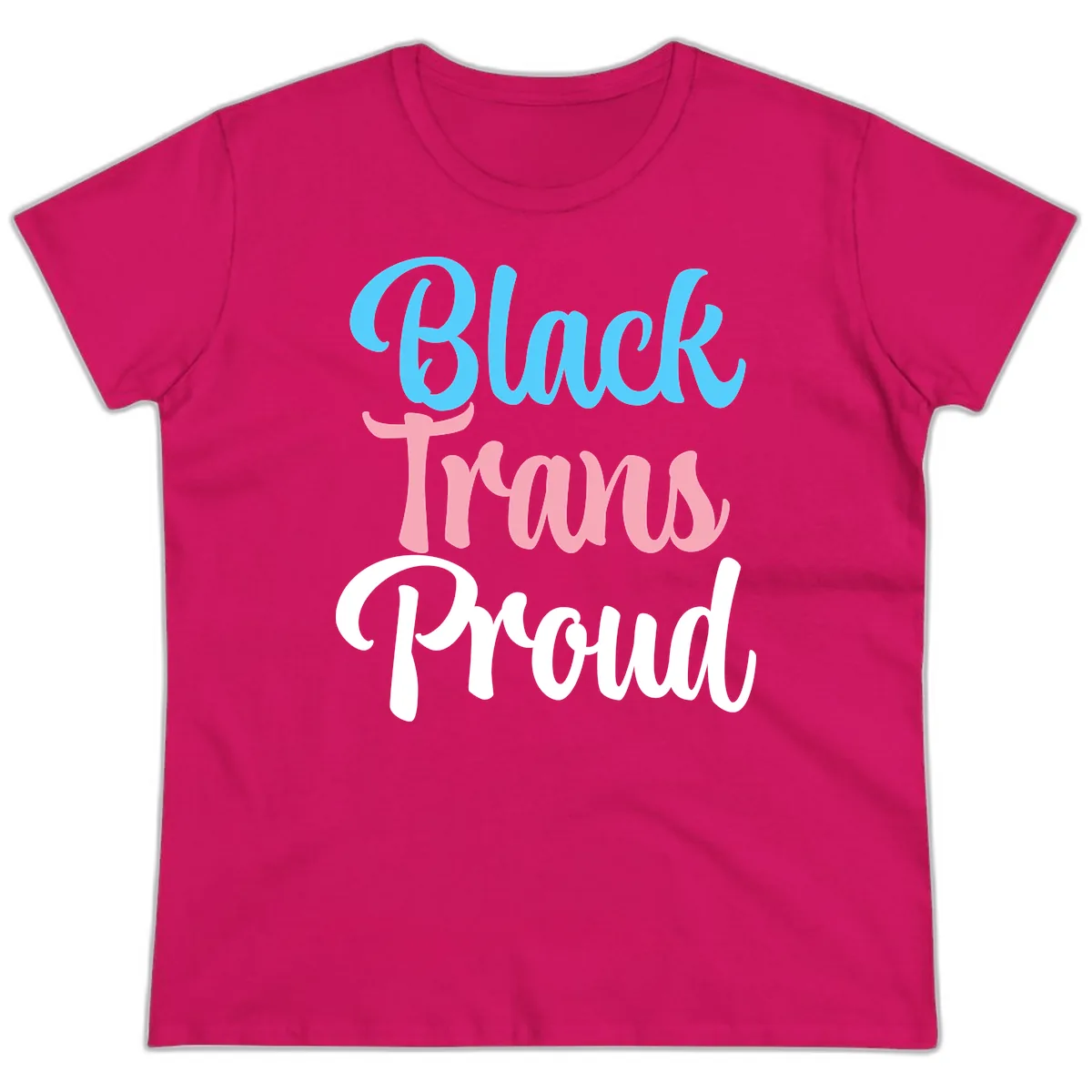 Block Tram Squad Ladies Tee in Heliconia
