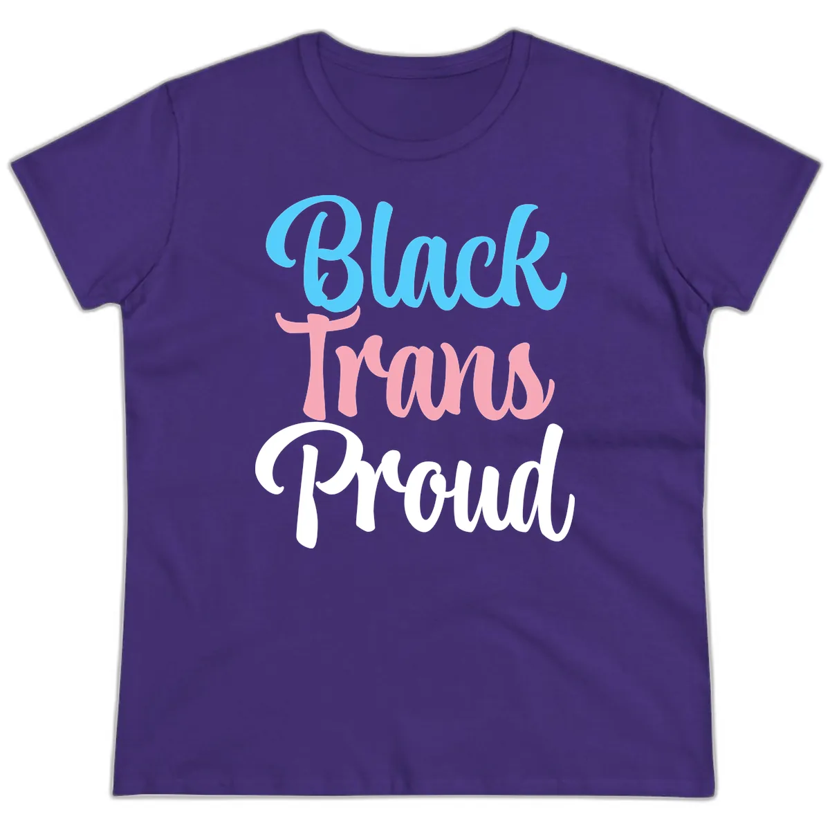 Block Tram Squad Ladies Tee in Purple