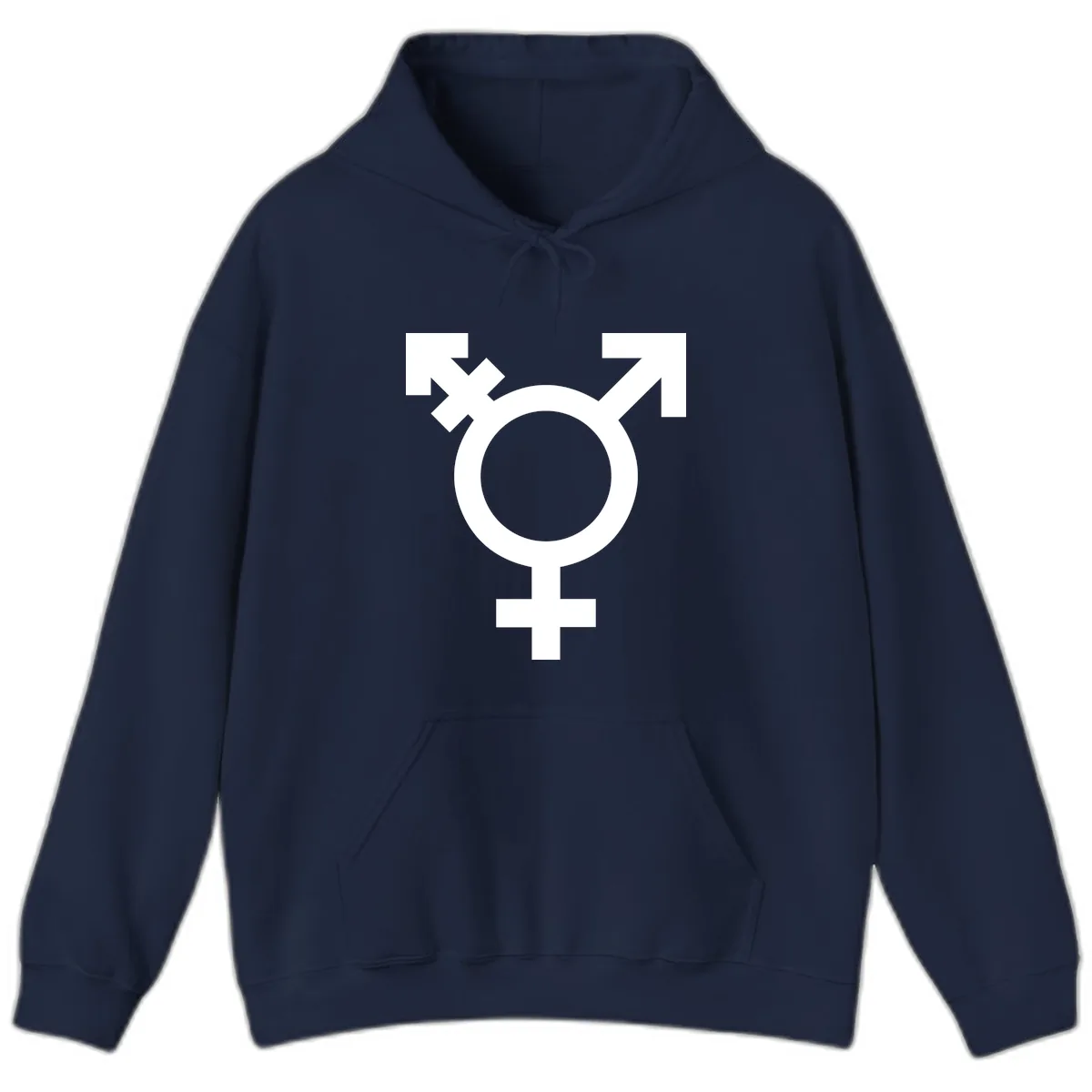 Trans Pride Symbol Hoodie in Navy