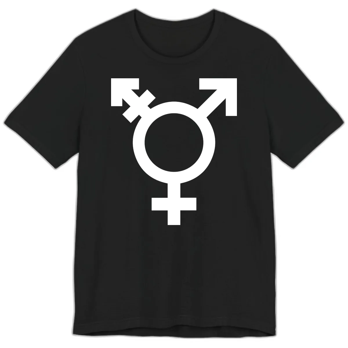 Trans Pride Symbol Premium T-Shirt in Black