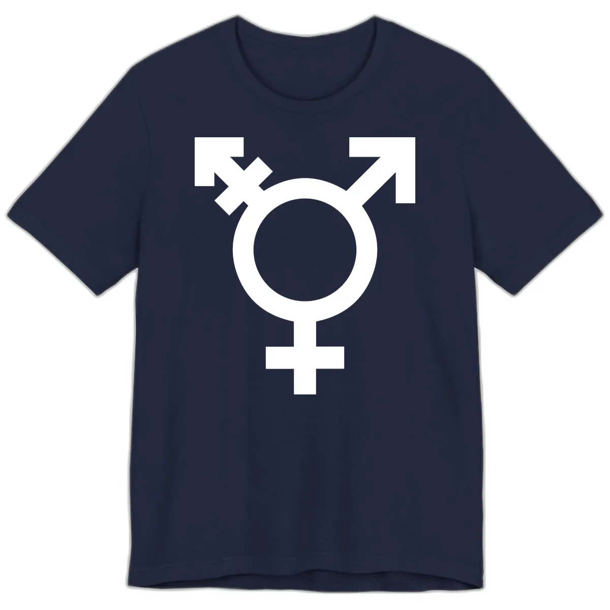 Trans Pride Symbol Premium T-Shirt in Navy