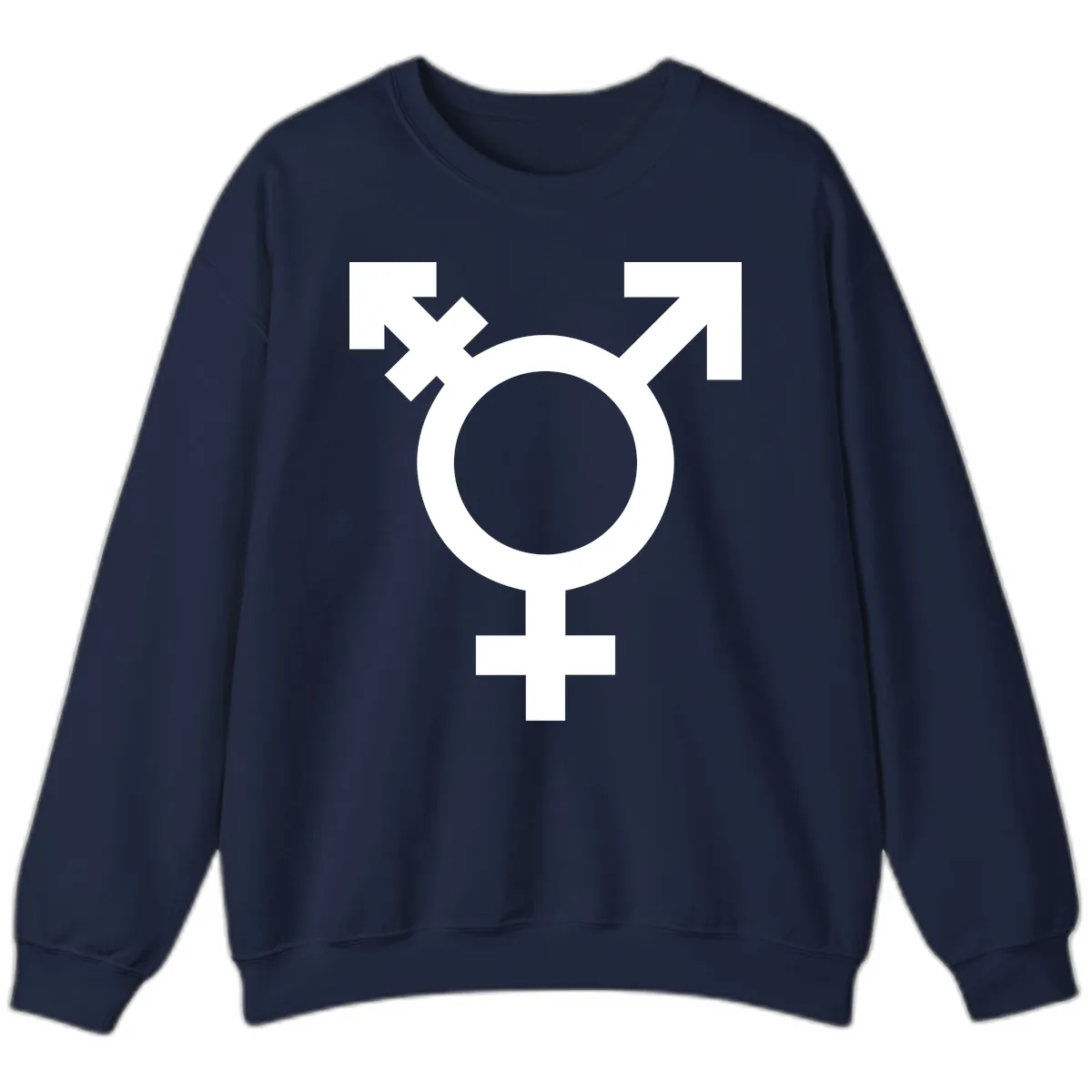 Trans Pride Symbol Sweatshirt in Navy