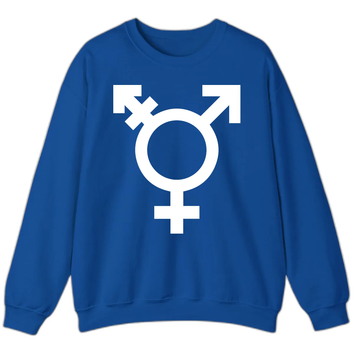 Trans Pride Symbol Sweatshirt in Royal