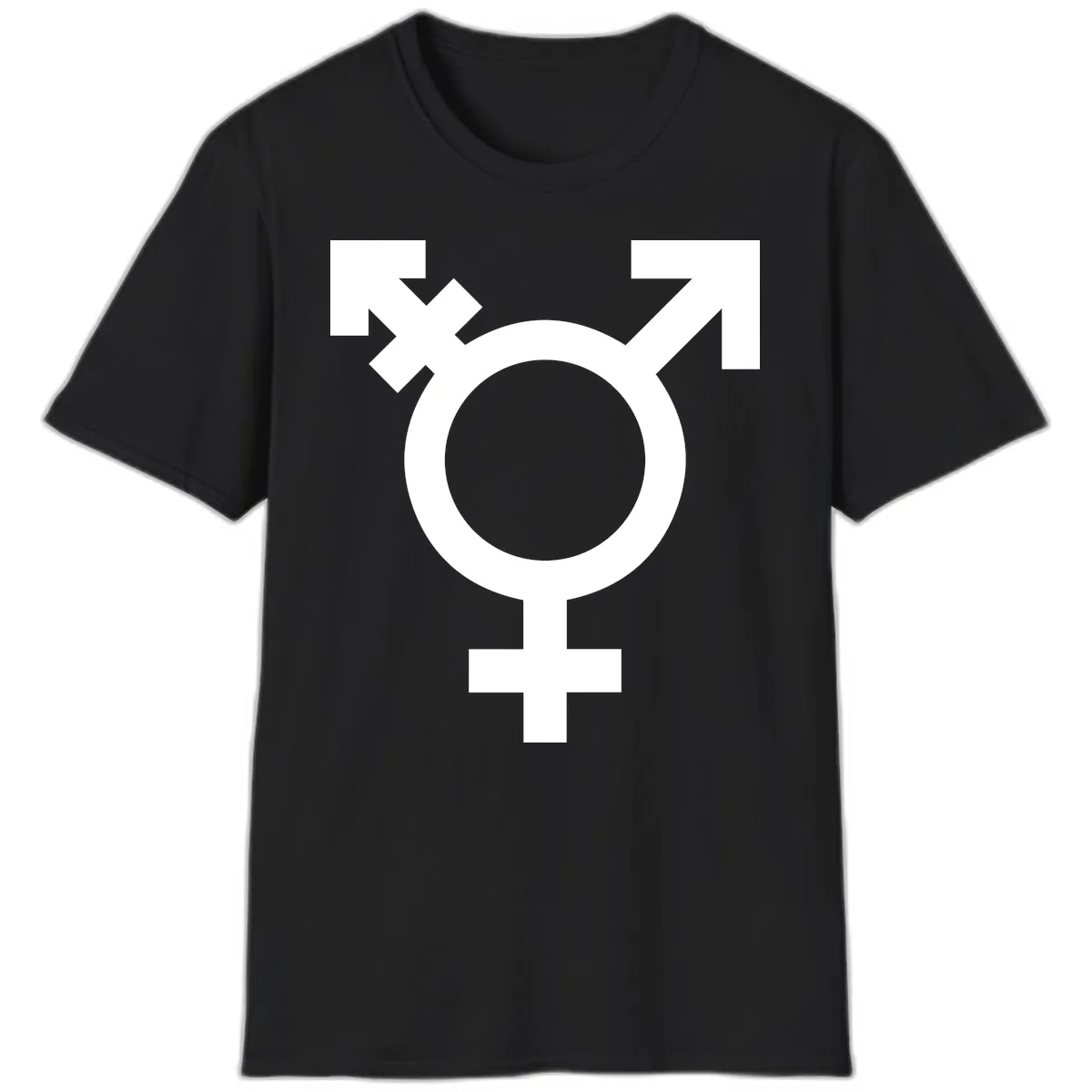 Trans Pride Symbol T-Shirt in Black