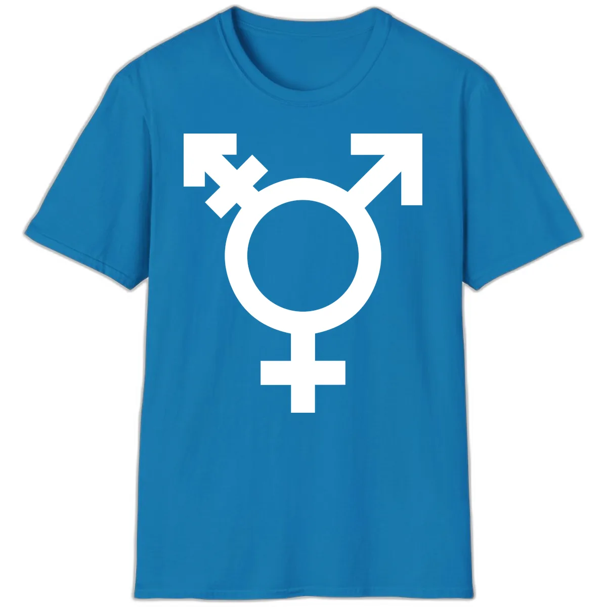Trans Pride Symbol T-Shirt in Sapphire