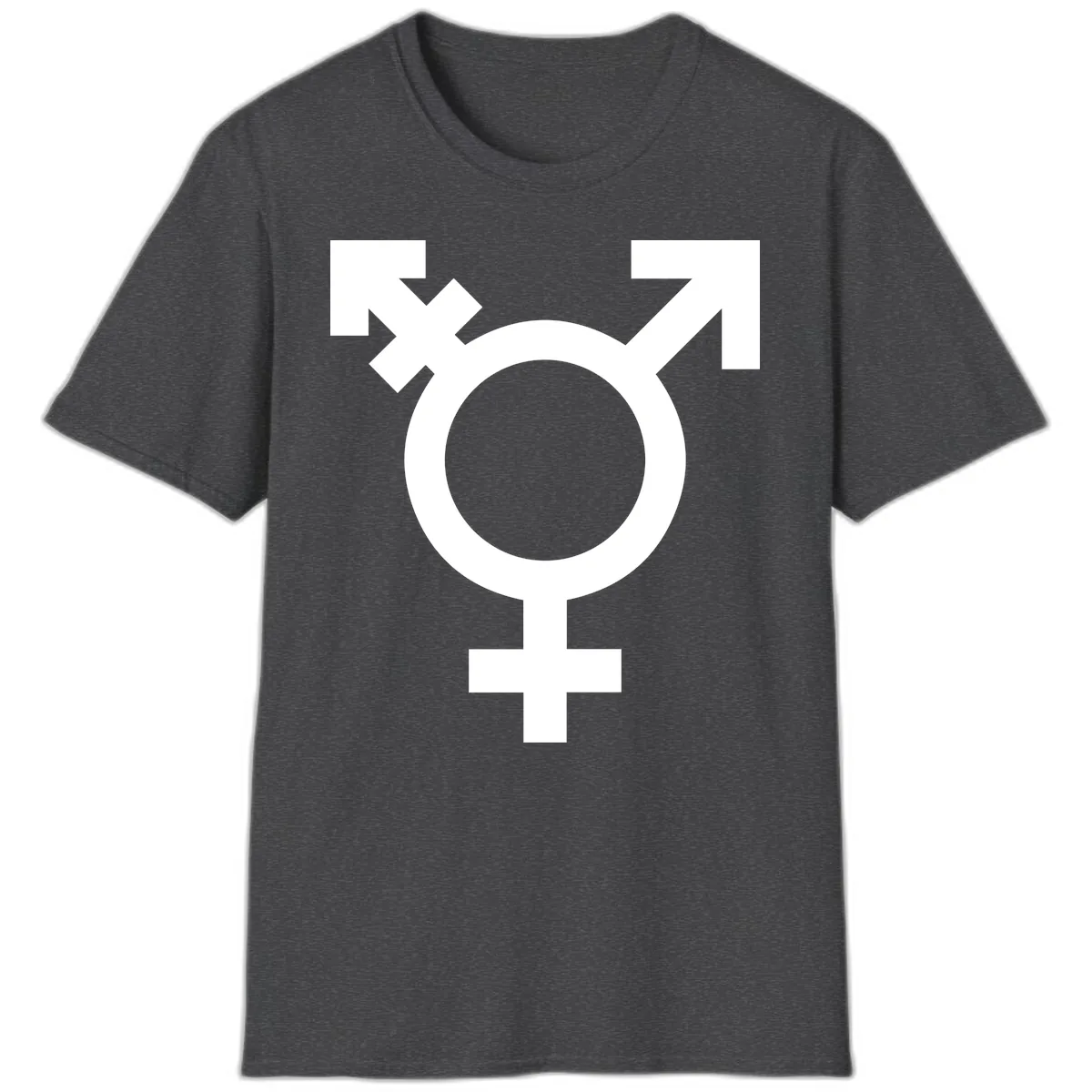 Trans Pride Symbol T-Shirt in Dark Heather