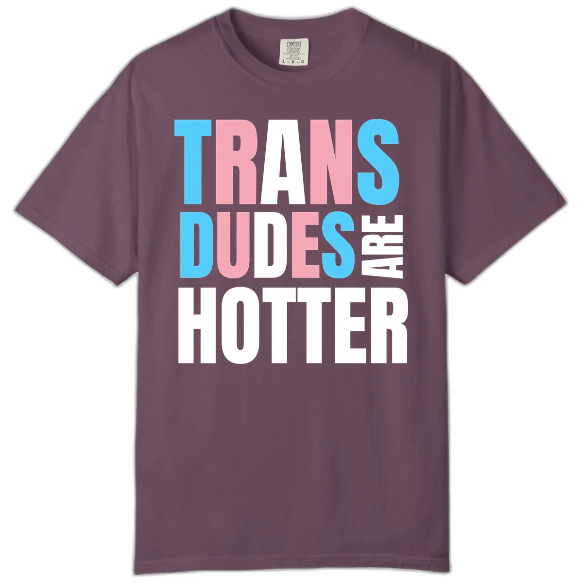 Trans Dudes Are Hotter Comfort Color in Berry