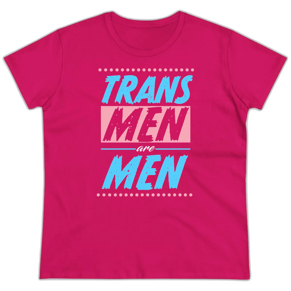 Trains New Men Are New Ladies Tee in Heliconia