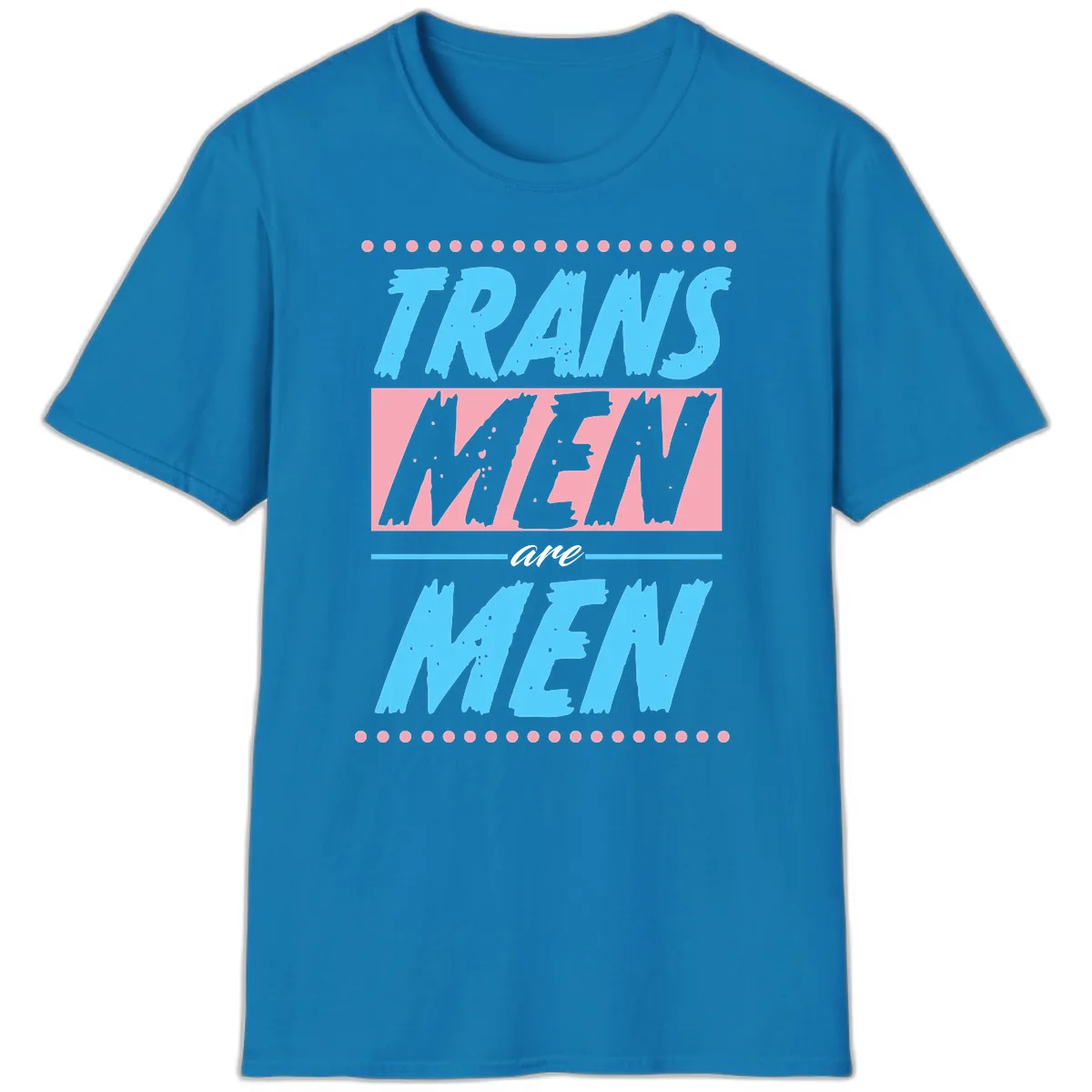 Trains New Men Are New T-Shirt in Sapphire
