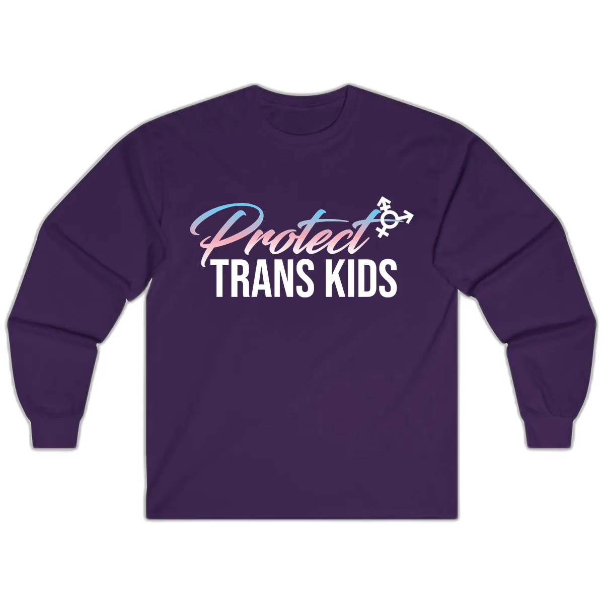 Protect Trans Kids Long Sleeve in Purple