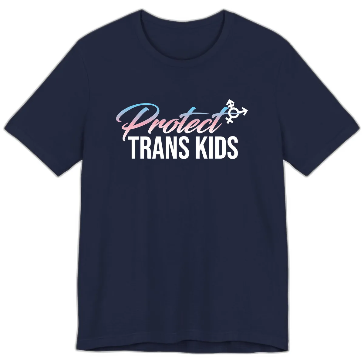 Protect Trans Kids Premium T-Shirt in Navy
