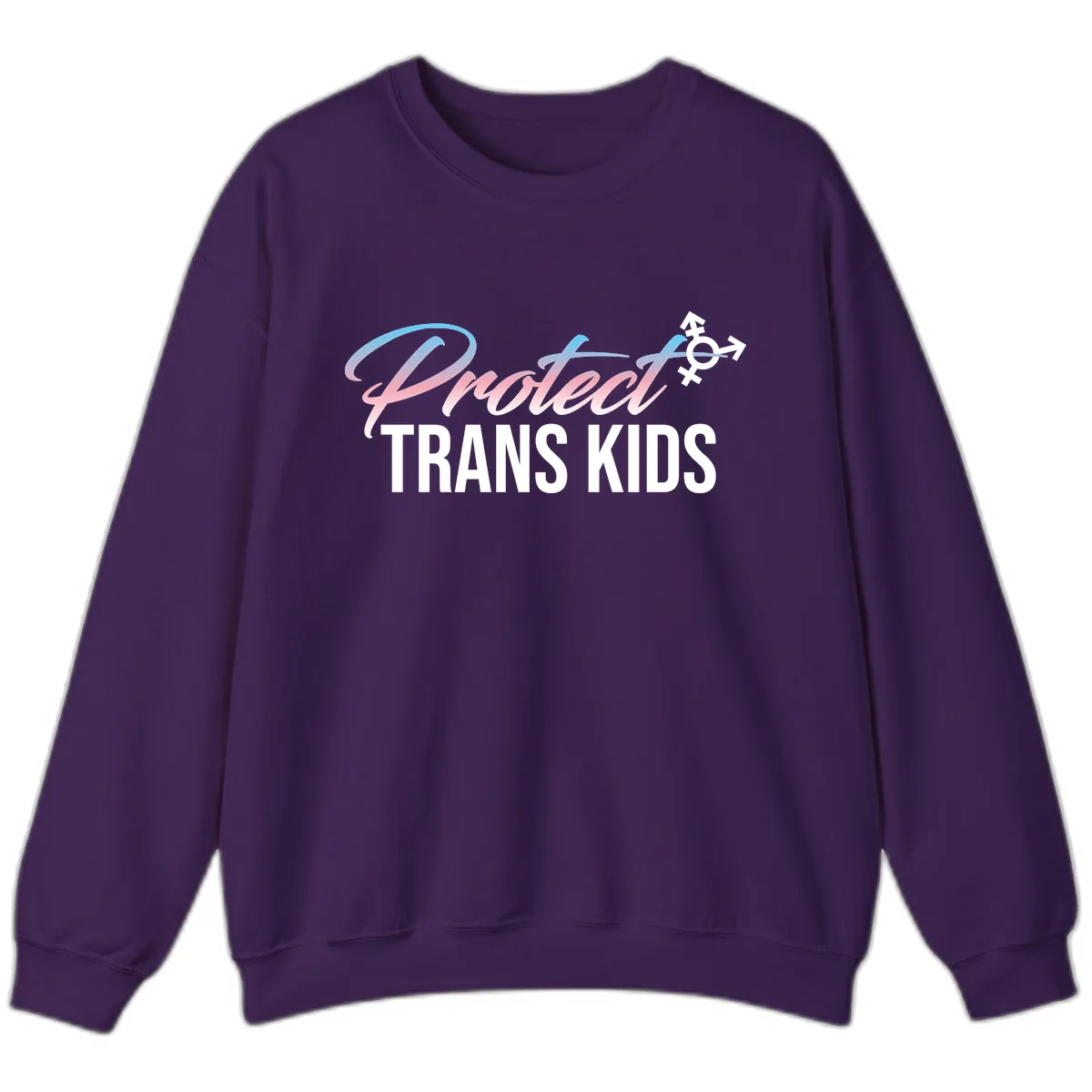 Protect Trans Kids Sweatshirt in Purple