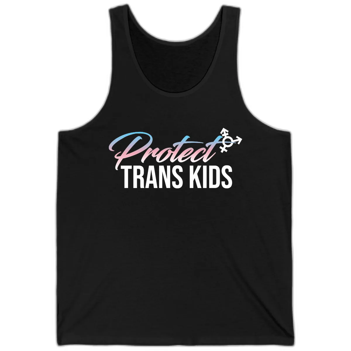 Protect Trans Kids Tank in Black