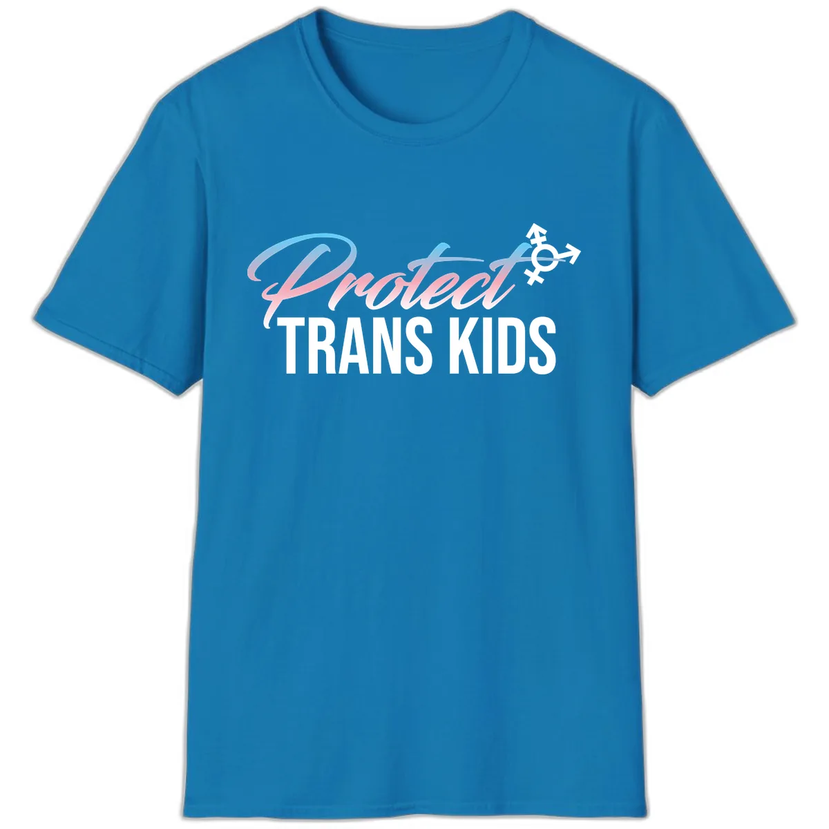 Protect Trans Kids T-Shirt in Sapphire
