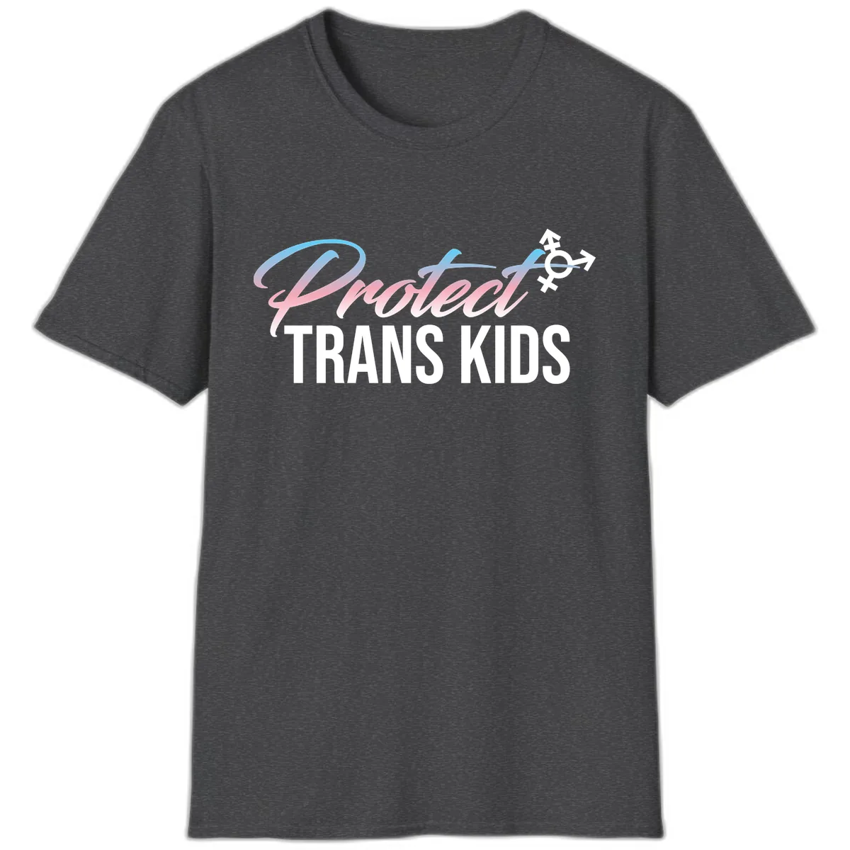 Protect Trans Kids T-Shirt in Dark Heather