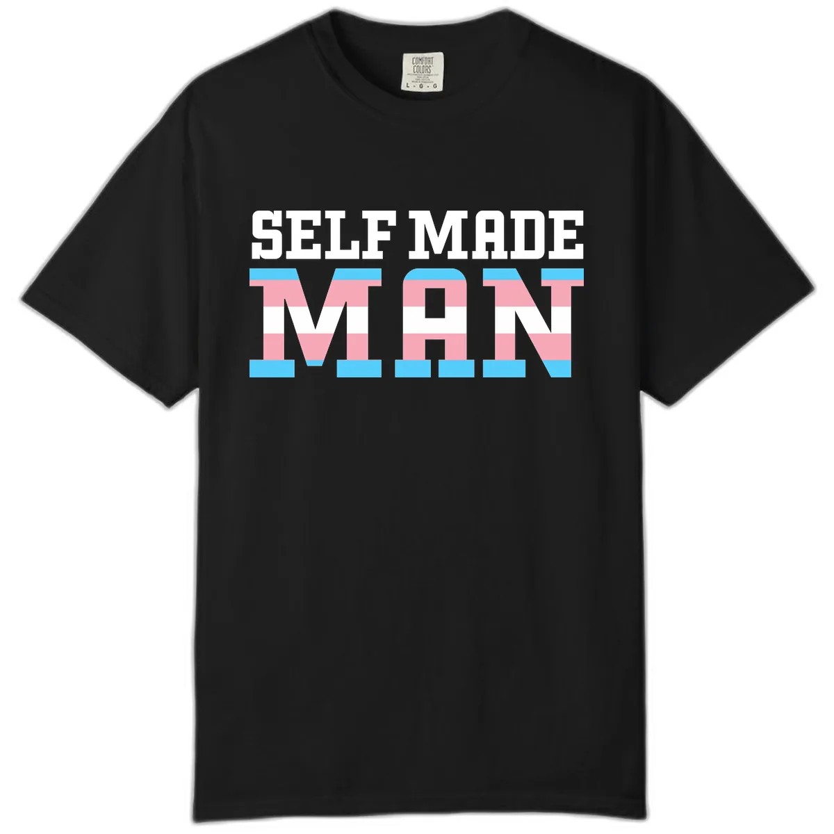 Self Made Trans Pride Comfort Color in Black