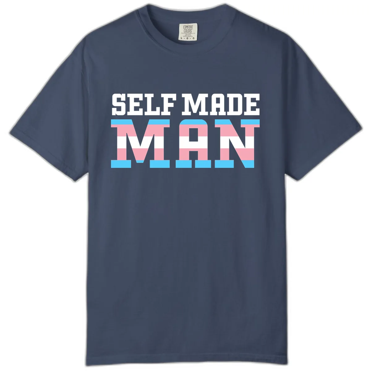 Self Made Trans Pride Comfort Color in Midnight