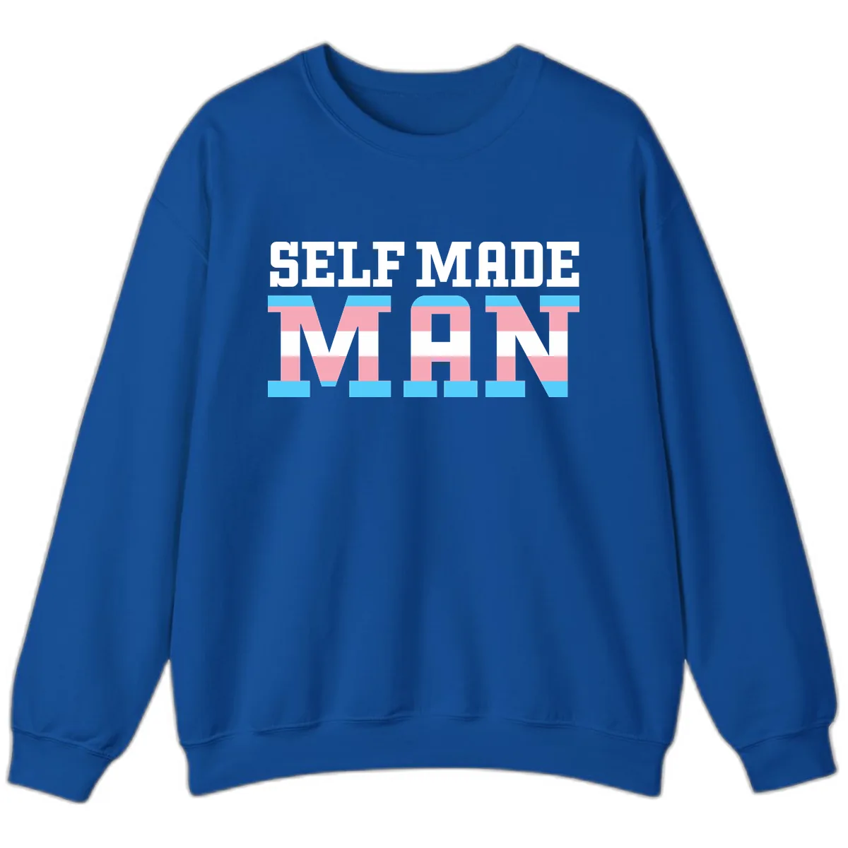Self Made Trans Pride Sweatshirt in Royal