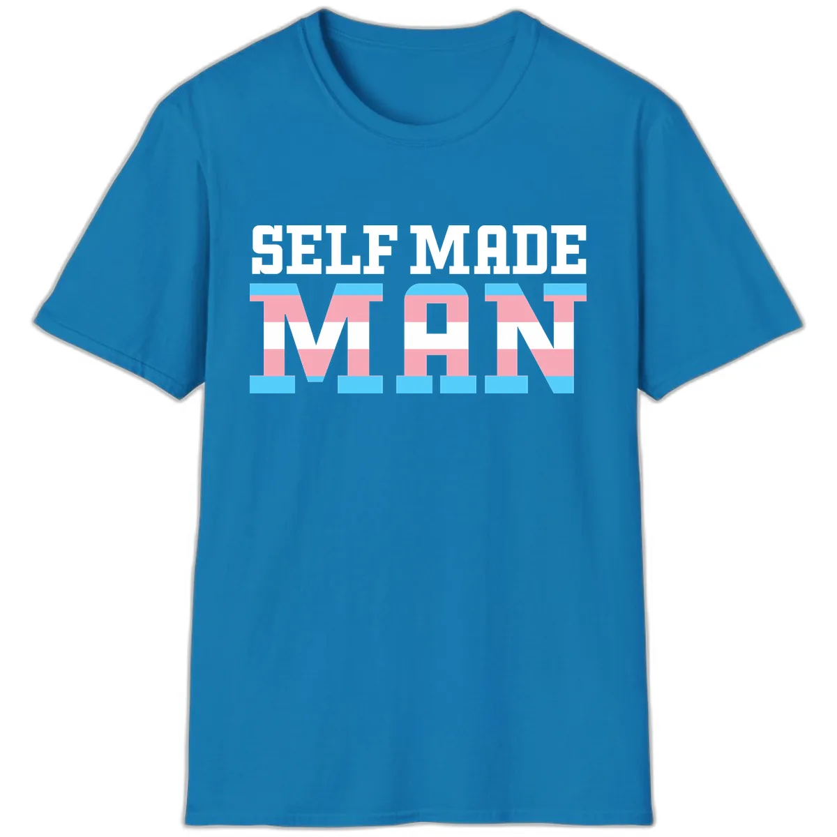 Self Made Trans Pride T-Shirt in Sapphire