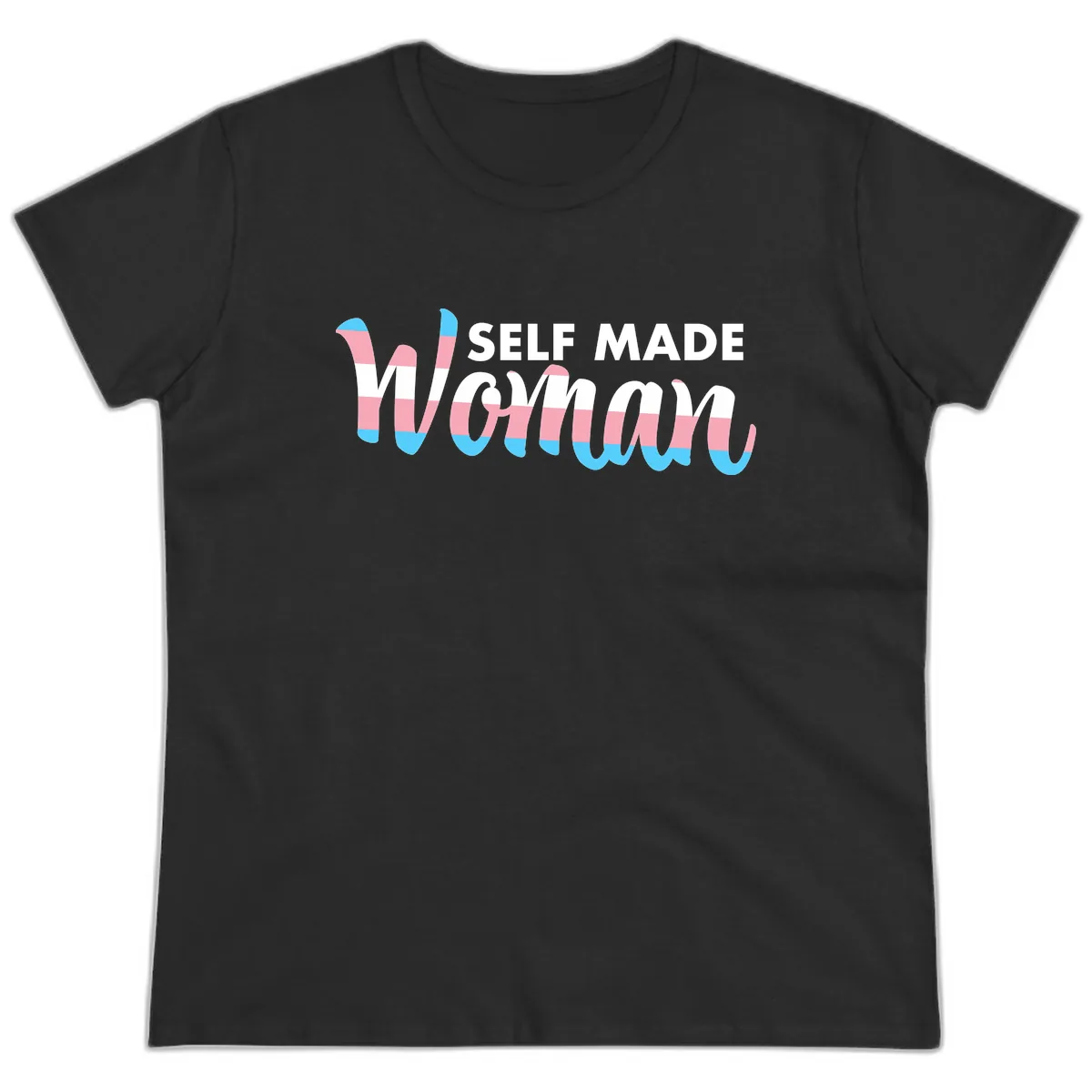 Self Made Woman Ladies Tee in Black