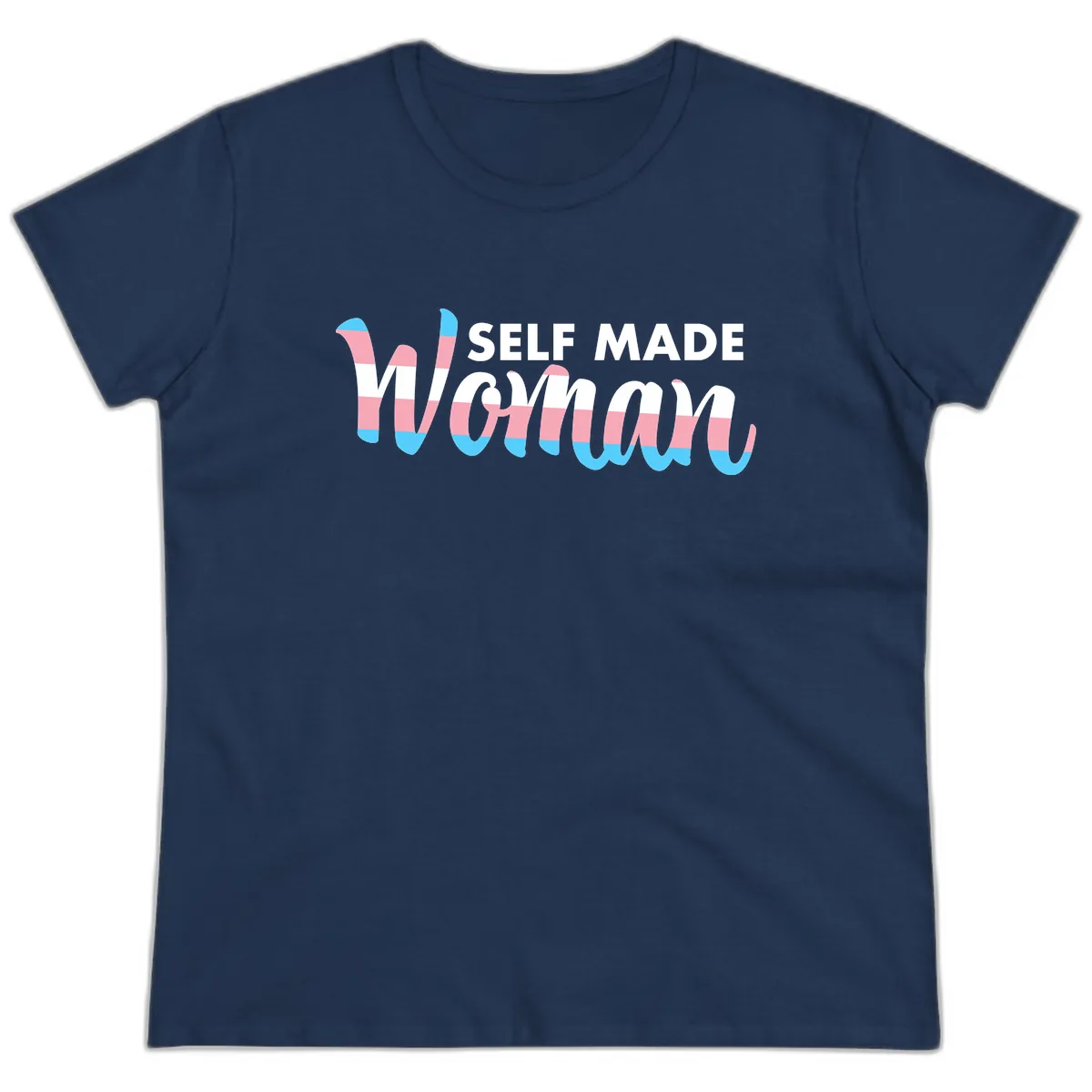 Self Made Woman Ladies Tee in Navy