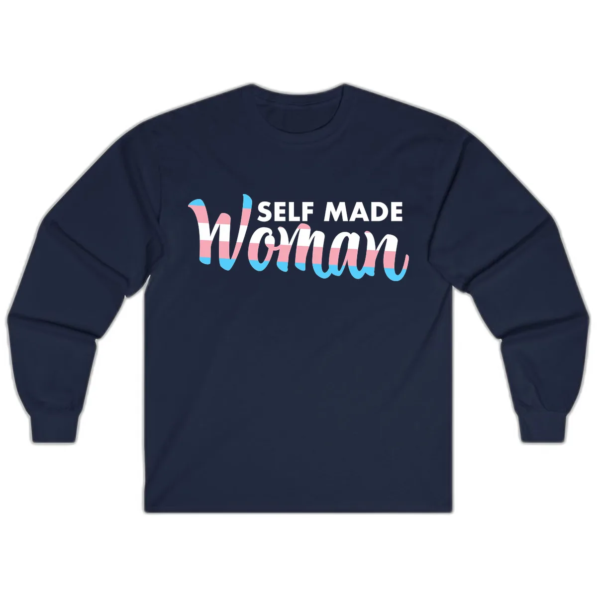 Self Made Woman Long Sleeve in Navy