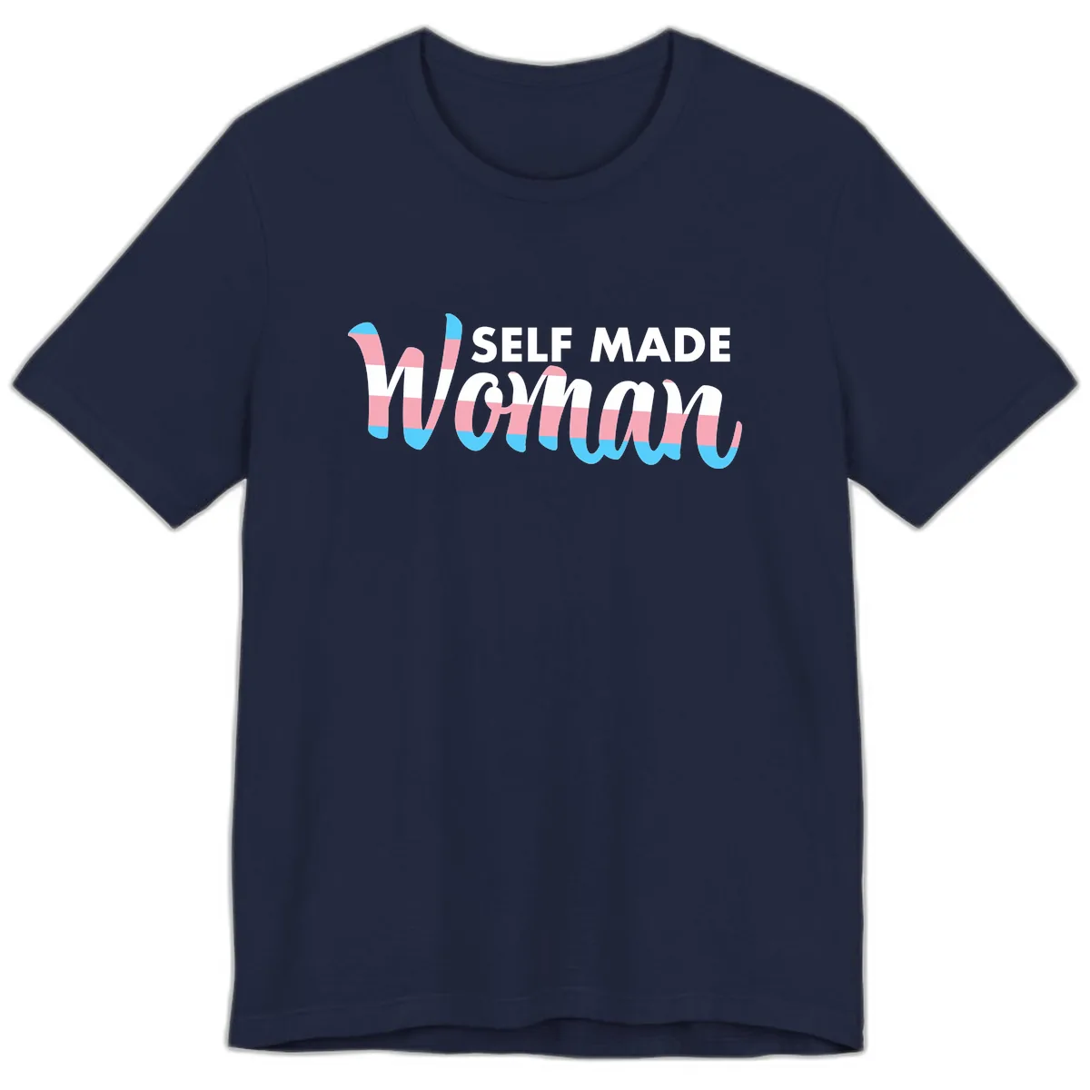Self Made Woman Premium T-Shirt in Navy