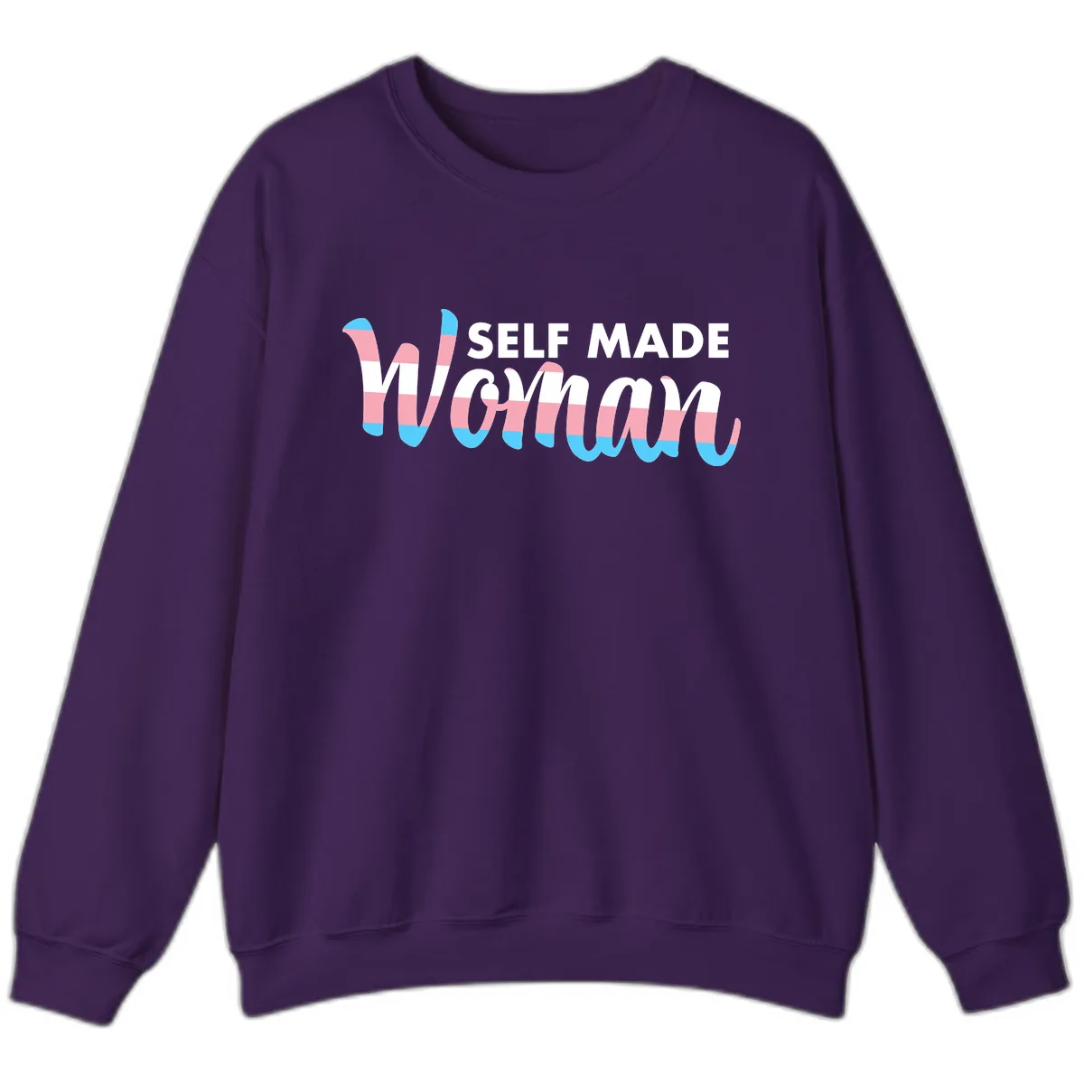 Self Made Woman Sweatshirt in Purple