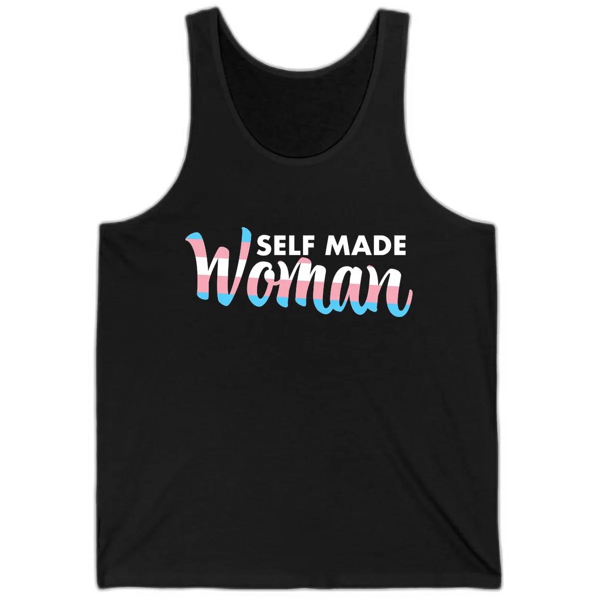 Self Made Woman Tank in Black