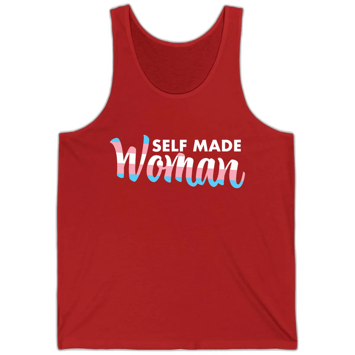 Self Made Woman Tank in Red