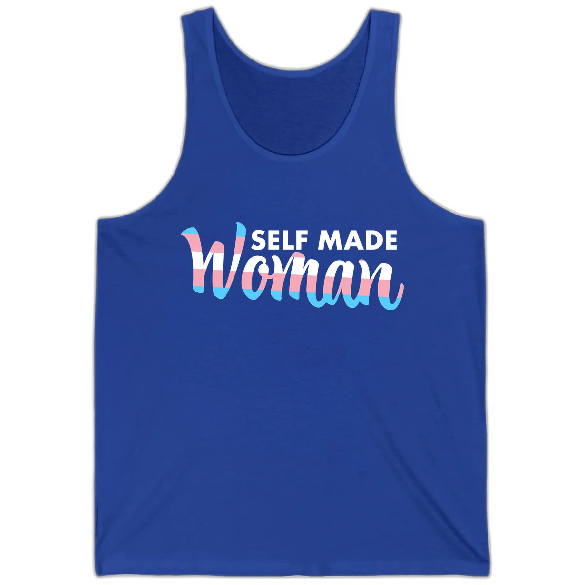 Self Made Woman Tank in True Royal