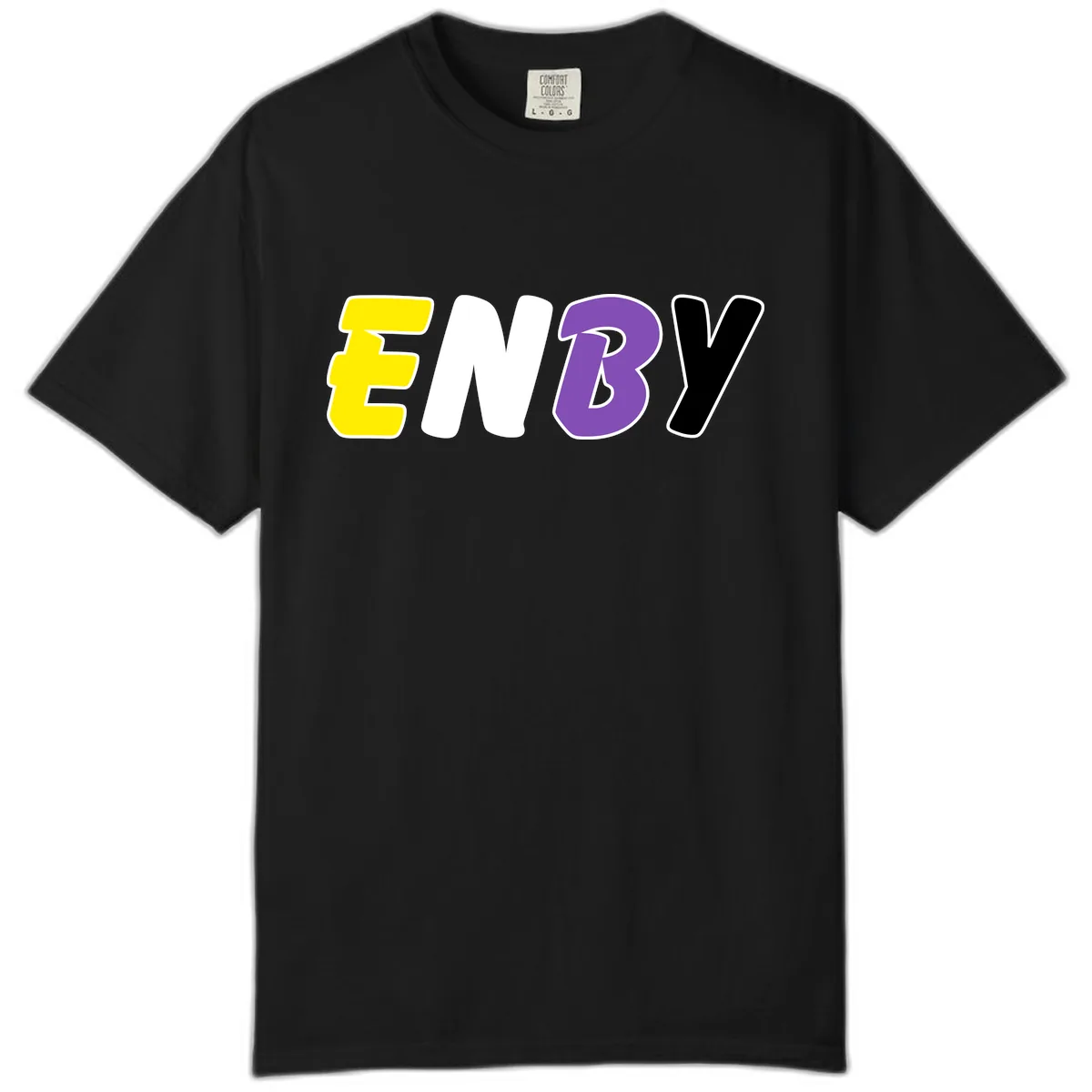 Enjoy Three Seven Pride Design Comfort Color in Black