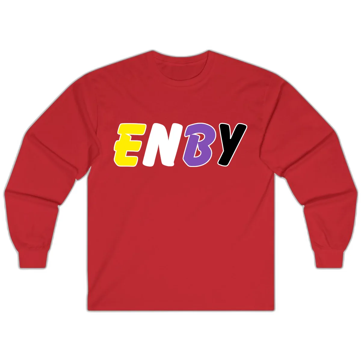 Enjoy Three Seven Pride Design Long Sleeve in Red