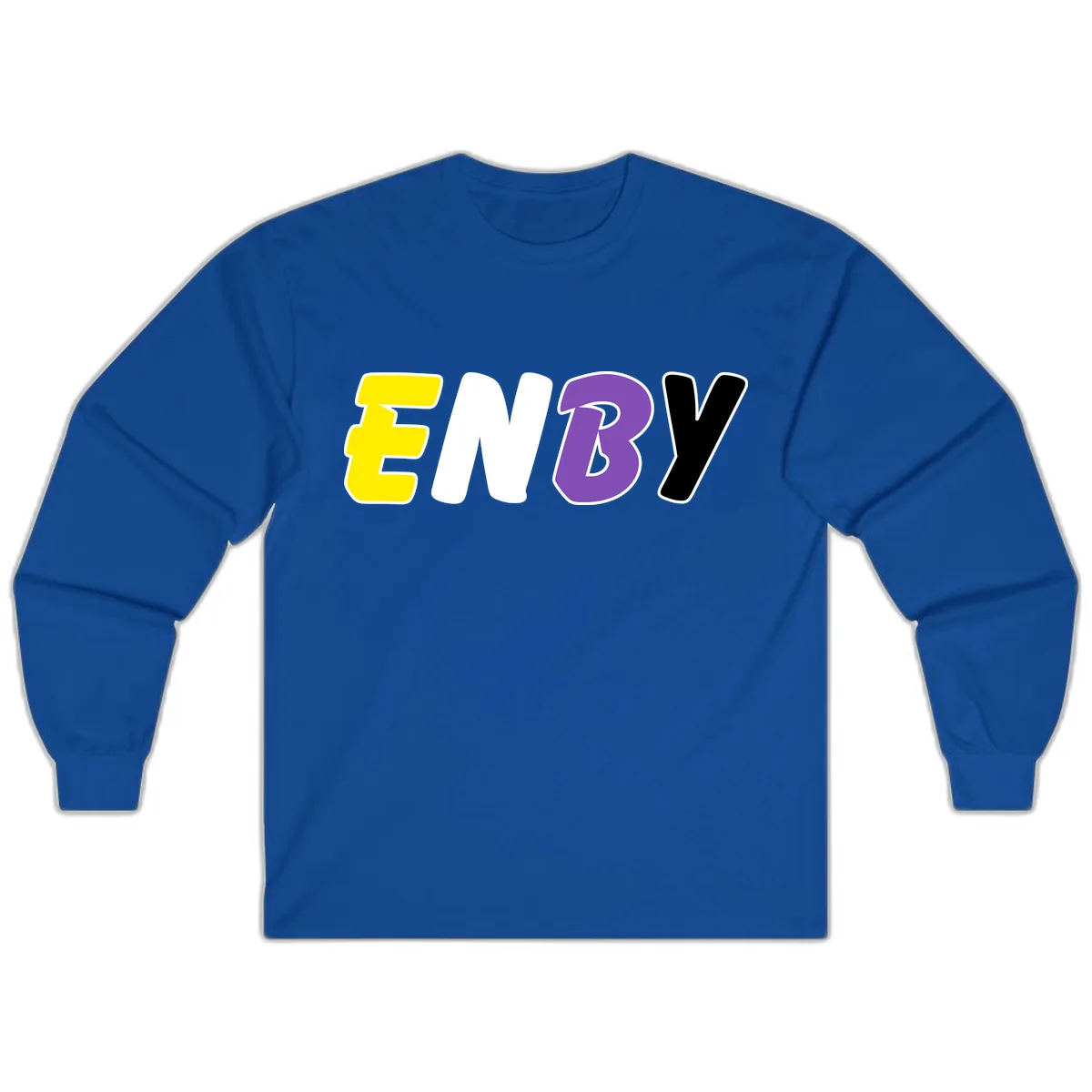 Enjoy Three Seven Pride Design Long Sleeve in Royal