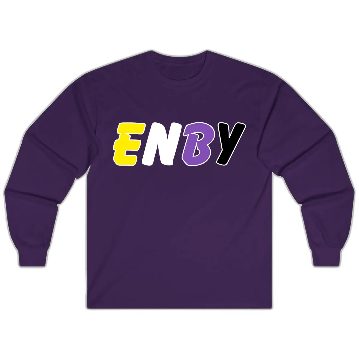 Enjoy Three Seven Pride Design Long Sleeve in Purple