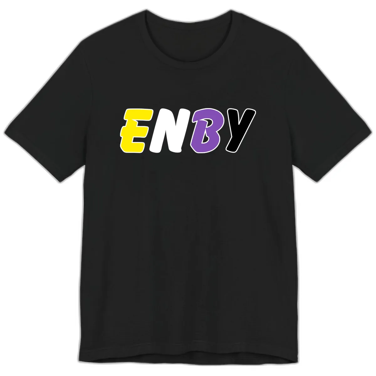 Enjoy Three Seven Pride Design Premium T-Shirt in Black