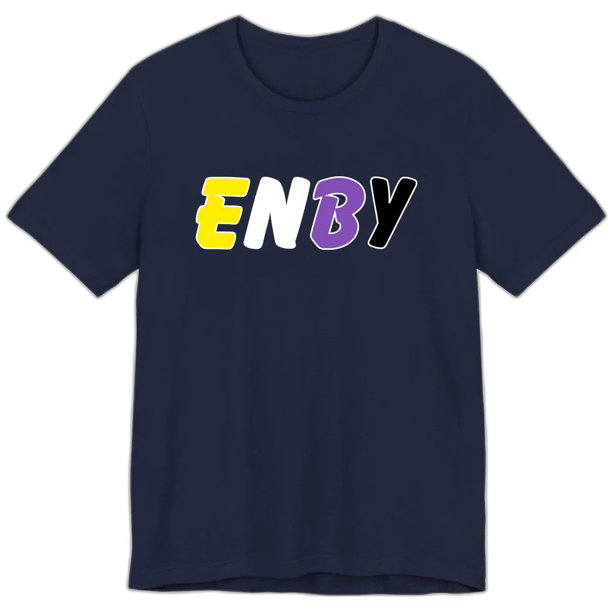 Enjoy Three Seven Pride Design Premium T-Shirt in Navy