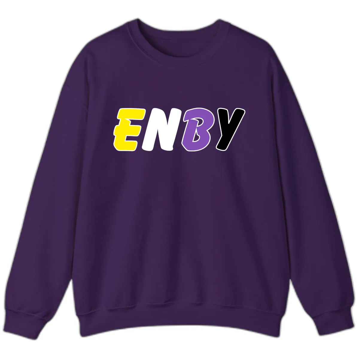 Enjoy Three Seven Pride Design Sweatshirt in Purple