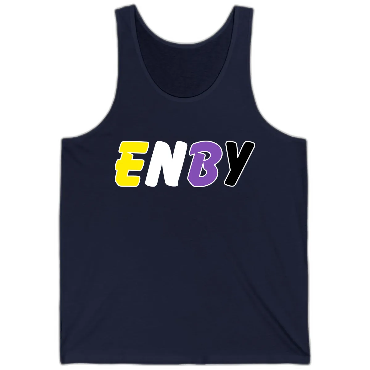 Enjoy Three Seven Pride Design Tank in Navy