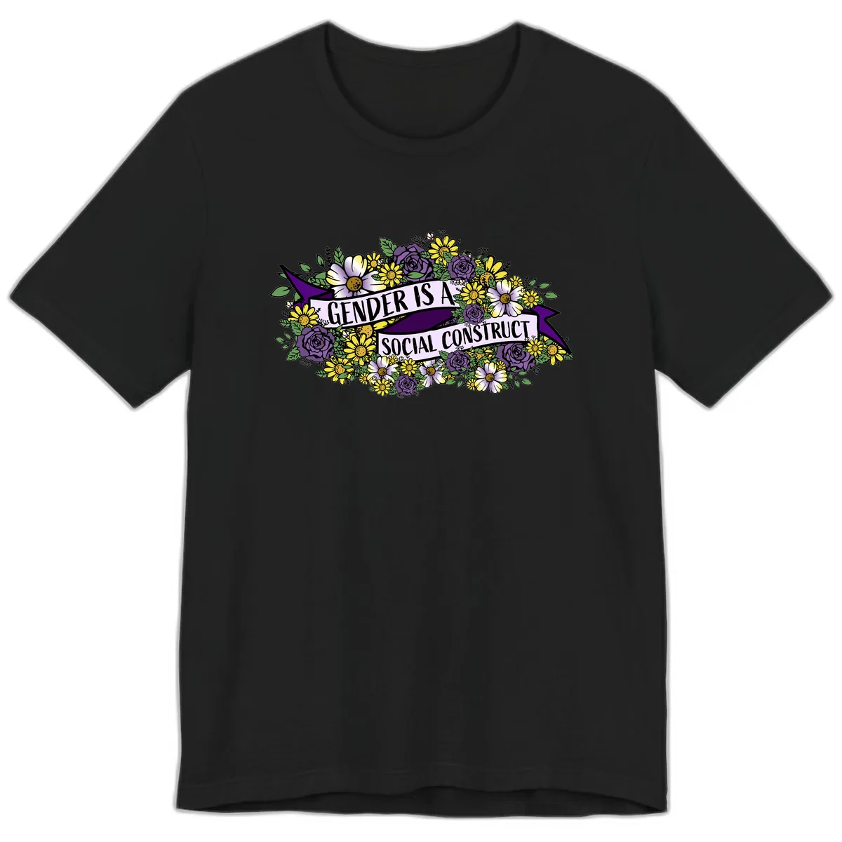 Gender Is A Social Construct Premium T-Shirt in Black